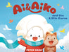 book cover of 'Ai & Aiko and the Little Curve' with cartoon characters and a blue sky background.