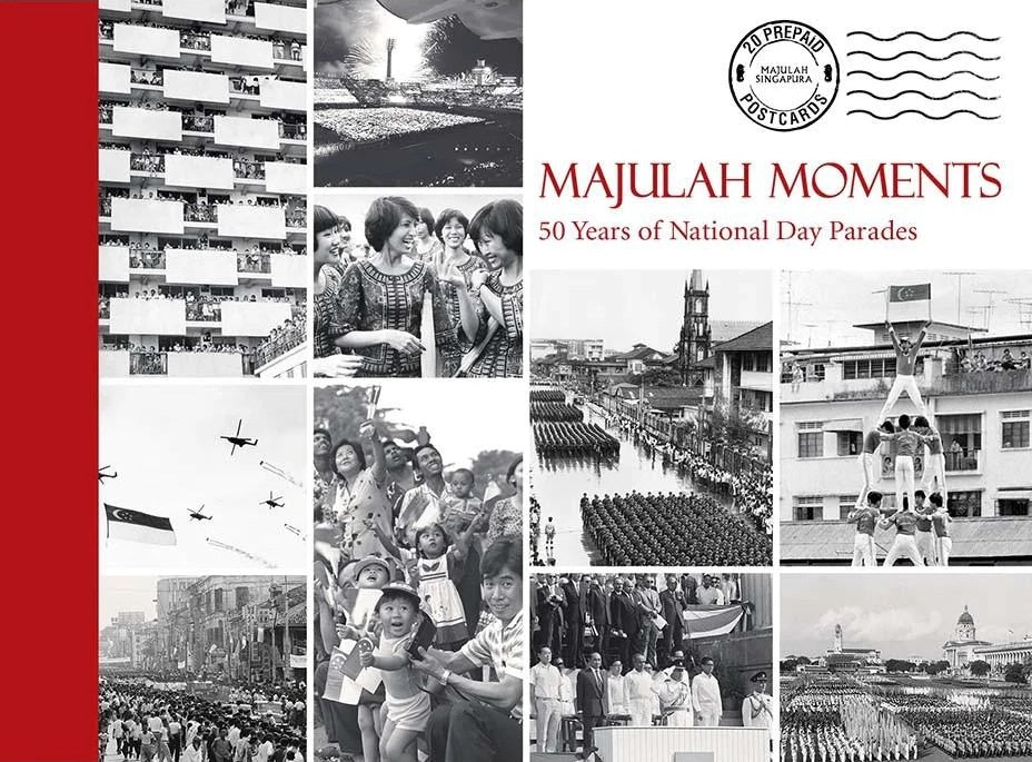 Majulah Moments: 50 Years of National Day Parades (Postcard Book)
