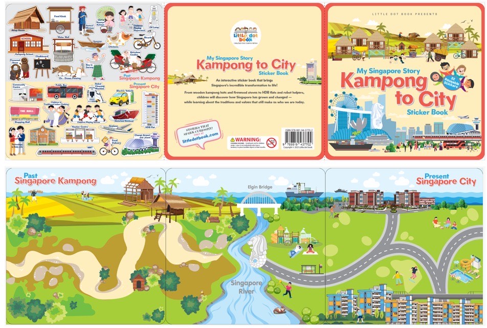 My Singapore Story: Kampong to City (Sticker Book)