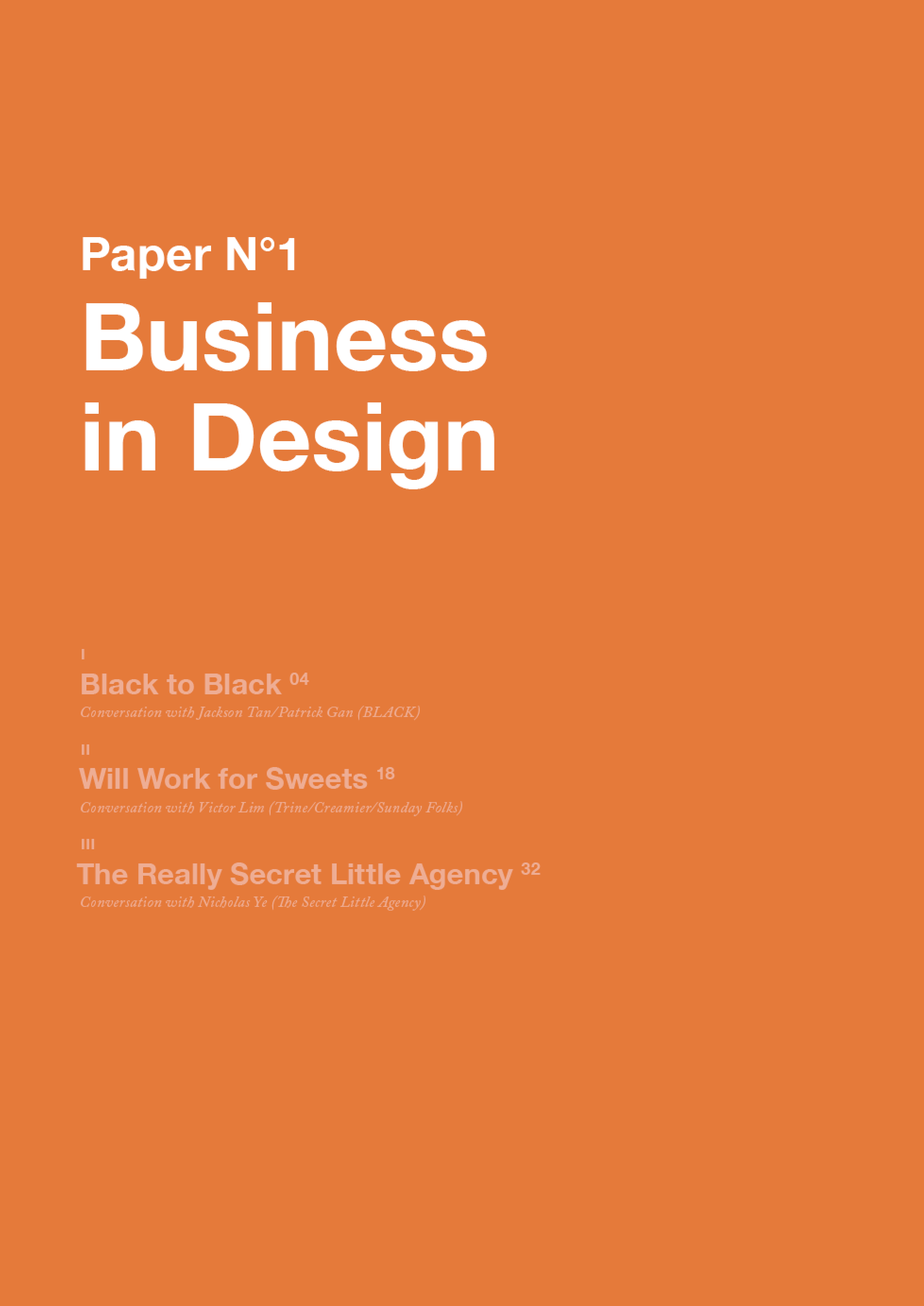 Paper no. 1 : Business in Design - Localbooks.sg